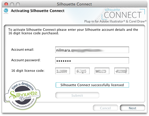 silhouette connect serial number