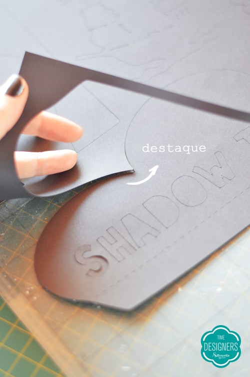 personalizados de papel feitos na silhouette