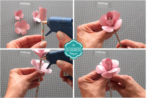 DIY Arranjo de Flores de Papel - Lembrancinha para o dia da Mulher flor decorativa