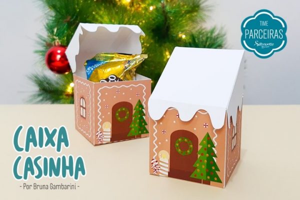 Caixa Casinha de Natal – DIY com Molde Grátis