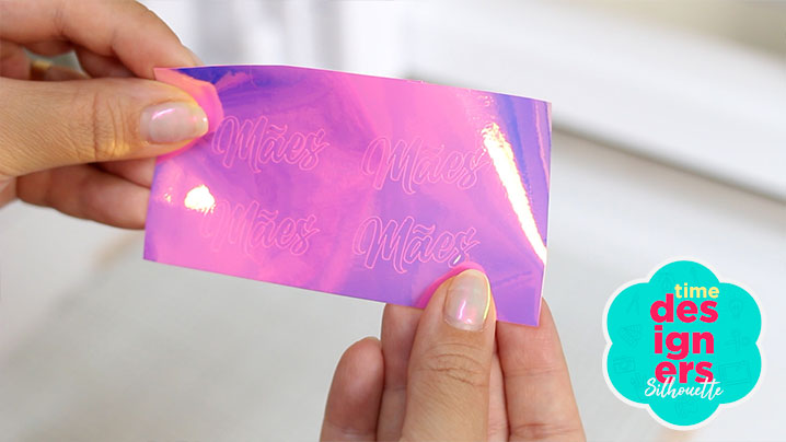 Vinil Holográfico - Como Fazer Caixinha Personalizada de Dia das Mães