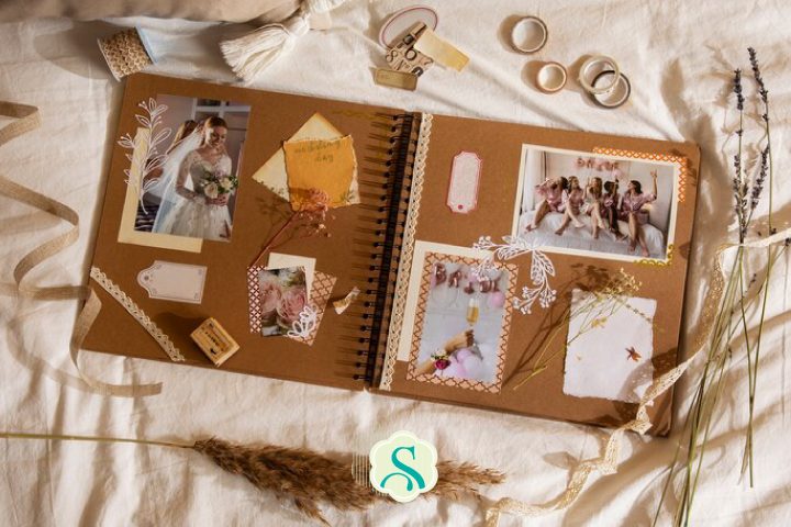 Album de Recortes feito com Scrap