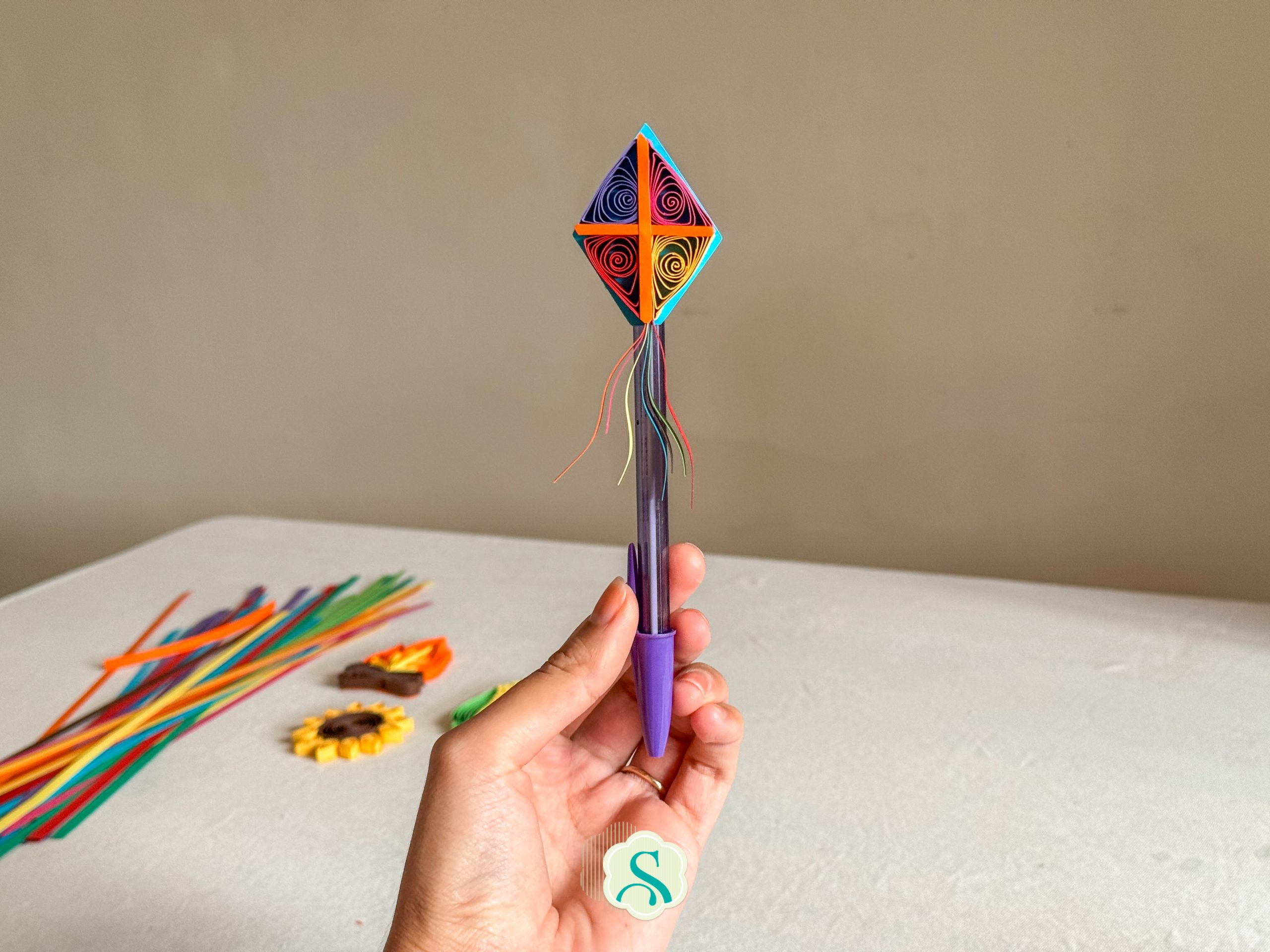 caneta com ponteira de junina