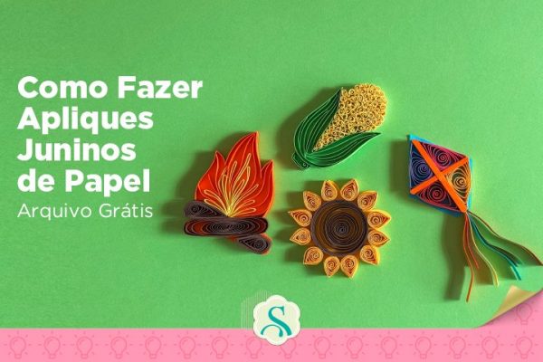 Como Fazer Apliques Juninos de Papel – Arquivo Grátis