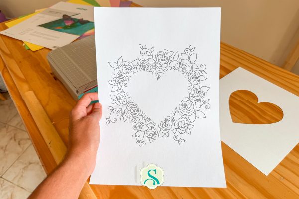 desenho de flores - molde para o quilling