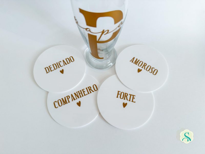 Porta copos personalizados para o Dia dos Pais