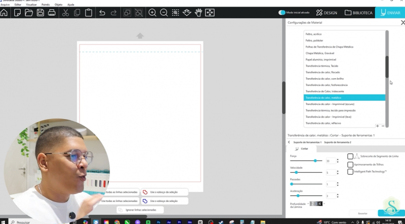 Como Cortar Transfer na Silhouette?
