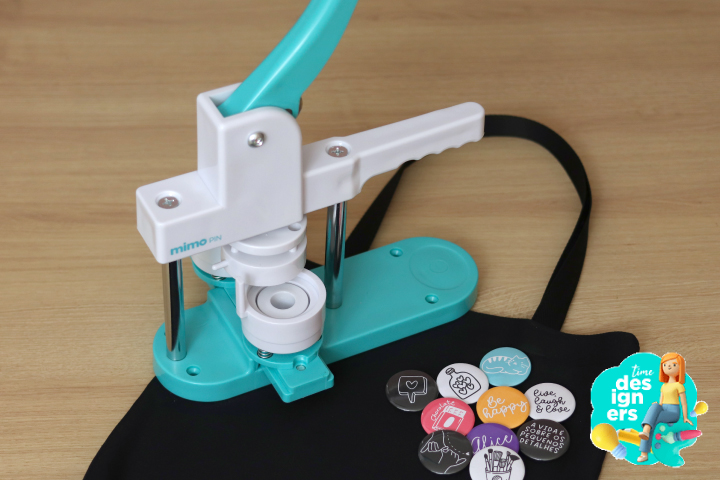 Bottons Personalizados na Máquina de Botton Mimo Pin