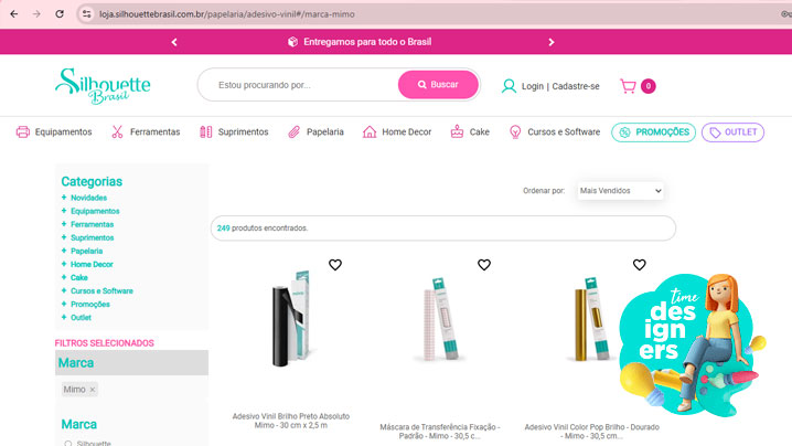 Opções de Adesivos Vinis Mimo na Loja da Sil Brasil Opções de Adesivos Vinis Mimo na Loja da Sil Brasil