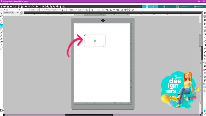 Desenhando um retângulo no Silhouette Studio Desenhando um retângulo no Silhouette Studio
