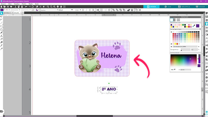 Criando a arte para a etiqueta no volta às aulas Criando a arte para a etiqueta no volta às aulas