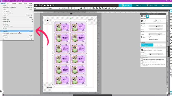 Arquivo pronto para a impressão Arquivo pronto para a impressão