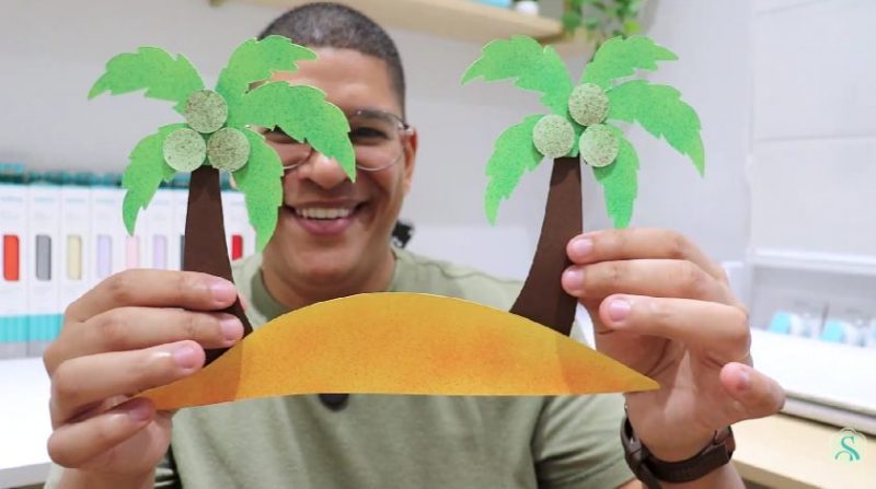 Resultado do projeto feito com o Aerógrafo para artesanato