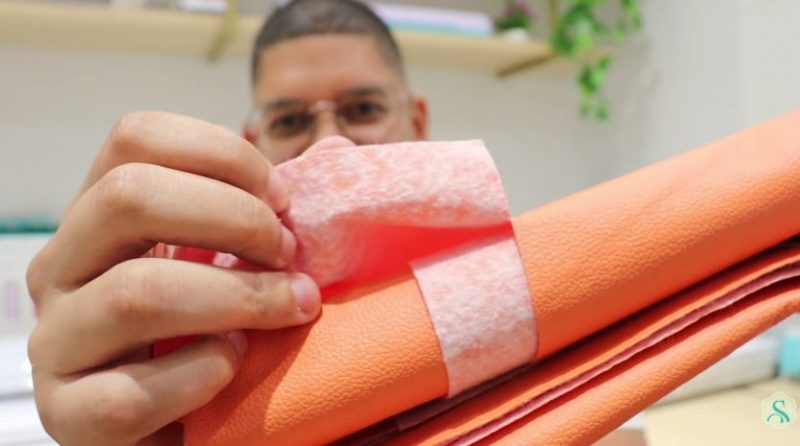 Verso do couro sintético Verso do couro sintético