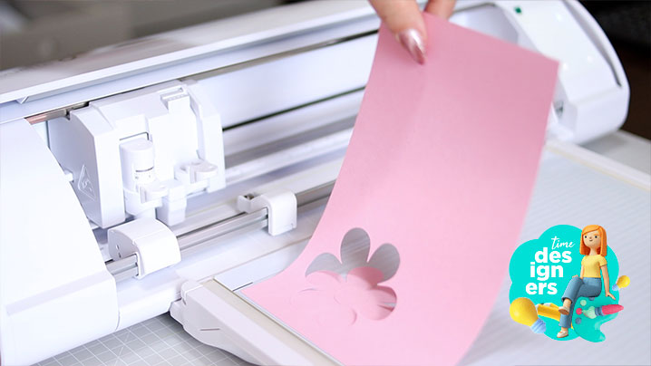 Resultado do corte no papel sulfite