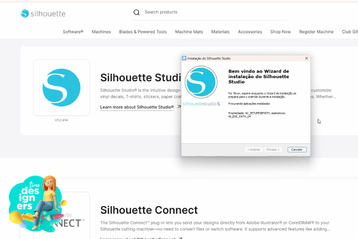 Baixando o Slhouette Studio
