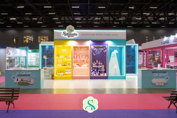 estande da Silhouette Brasil na Mega Artesanal 2026 estande da Silhouette Brasil na Mega Artesanal 2026